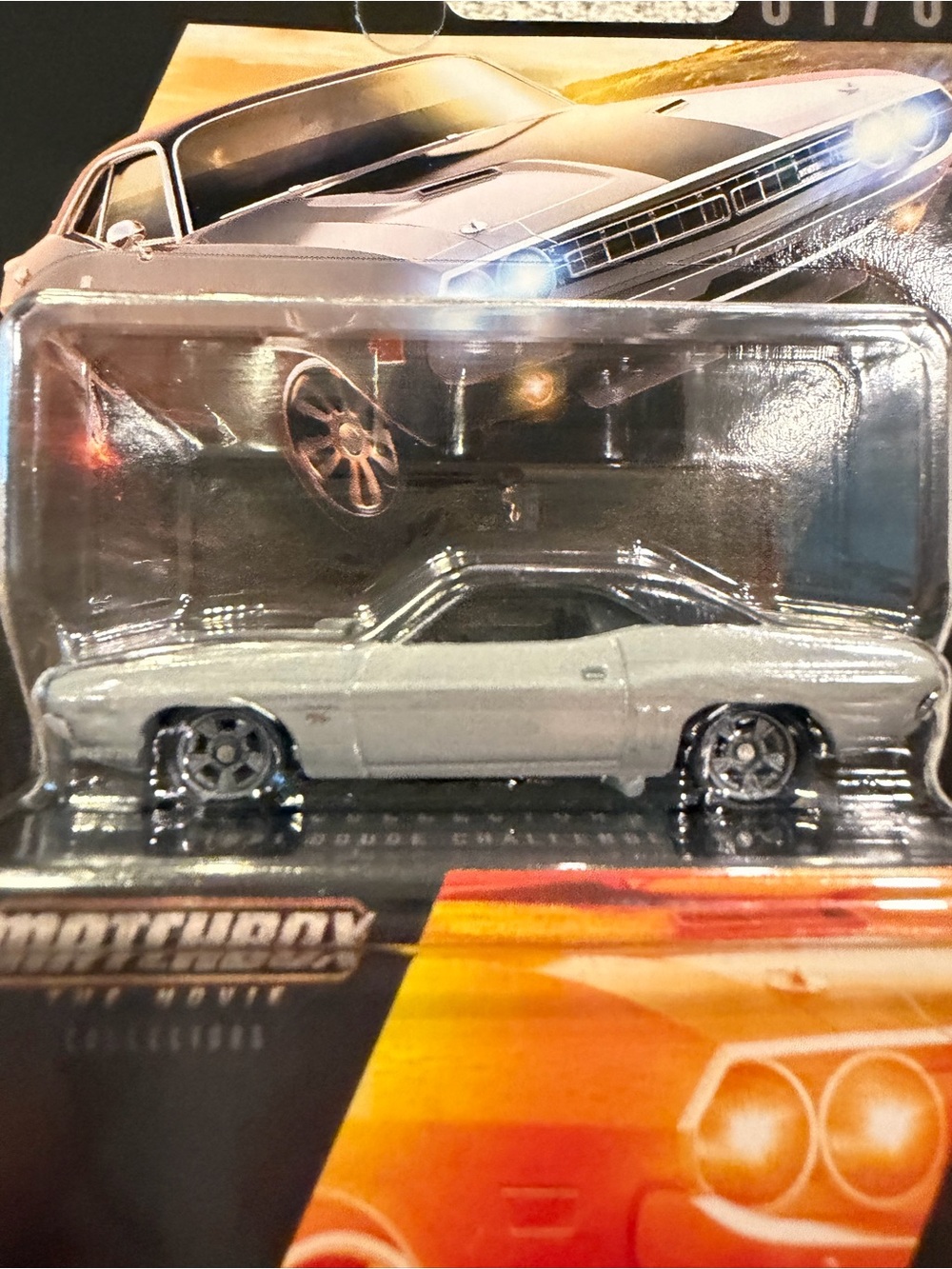 Match Gray Die-Cast Classic Muscle Car